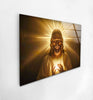 Shiny Jesus Glass Picture Prints | Modern Wall Art