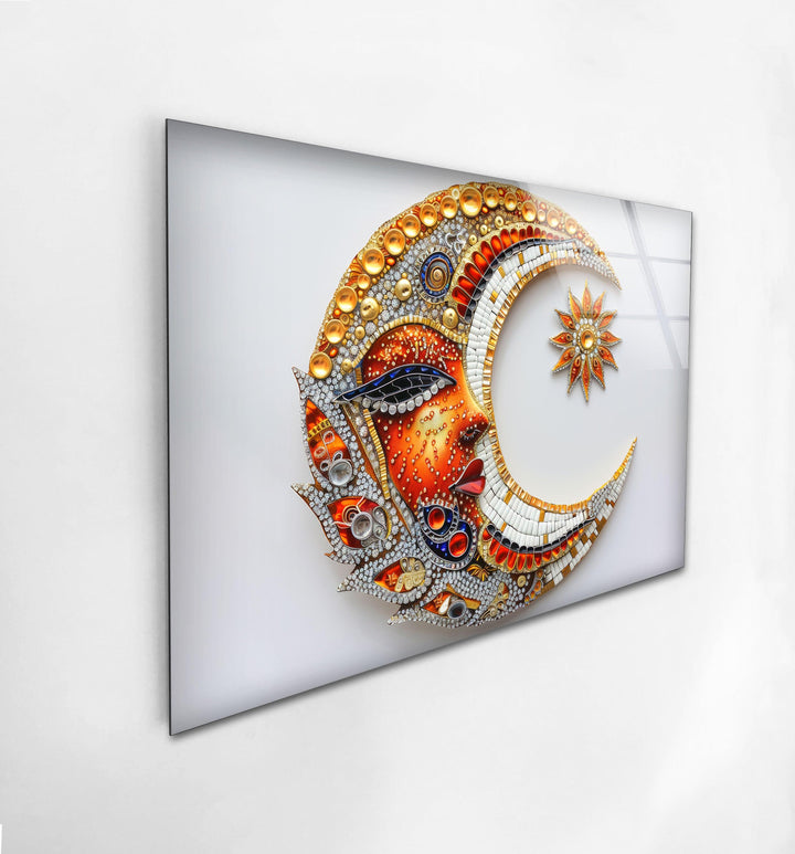 Fancy Moon Tempered Glass Wall Art - MyPhotoStation