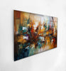 Abstract Oil Painting Glass Wall Art , custom glass photo prints, large glass prints