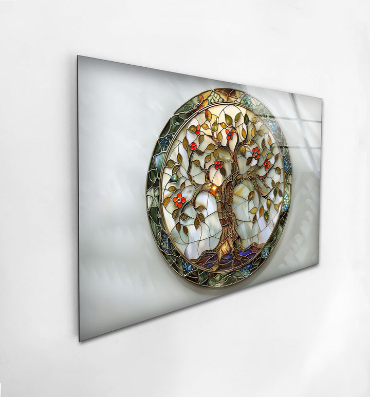 Tree of Life Circle Glass Wall Art art glass wall art, glass wall art pictures