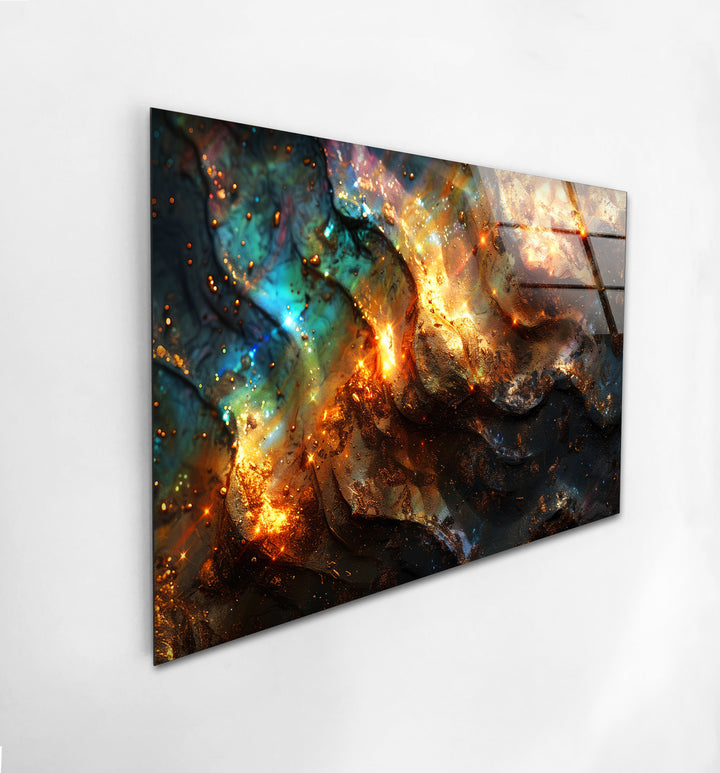 Bright Abstract Glass Wall Art picture on glass wall art, photos printed on glass