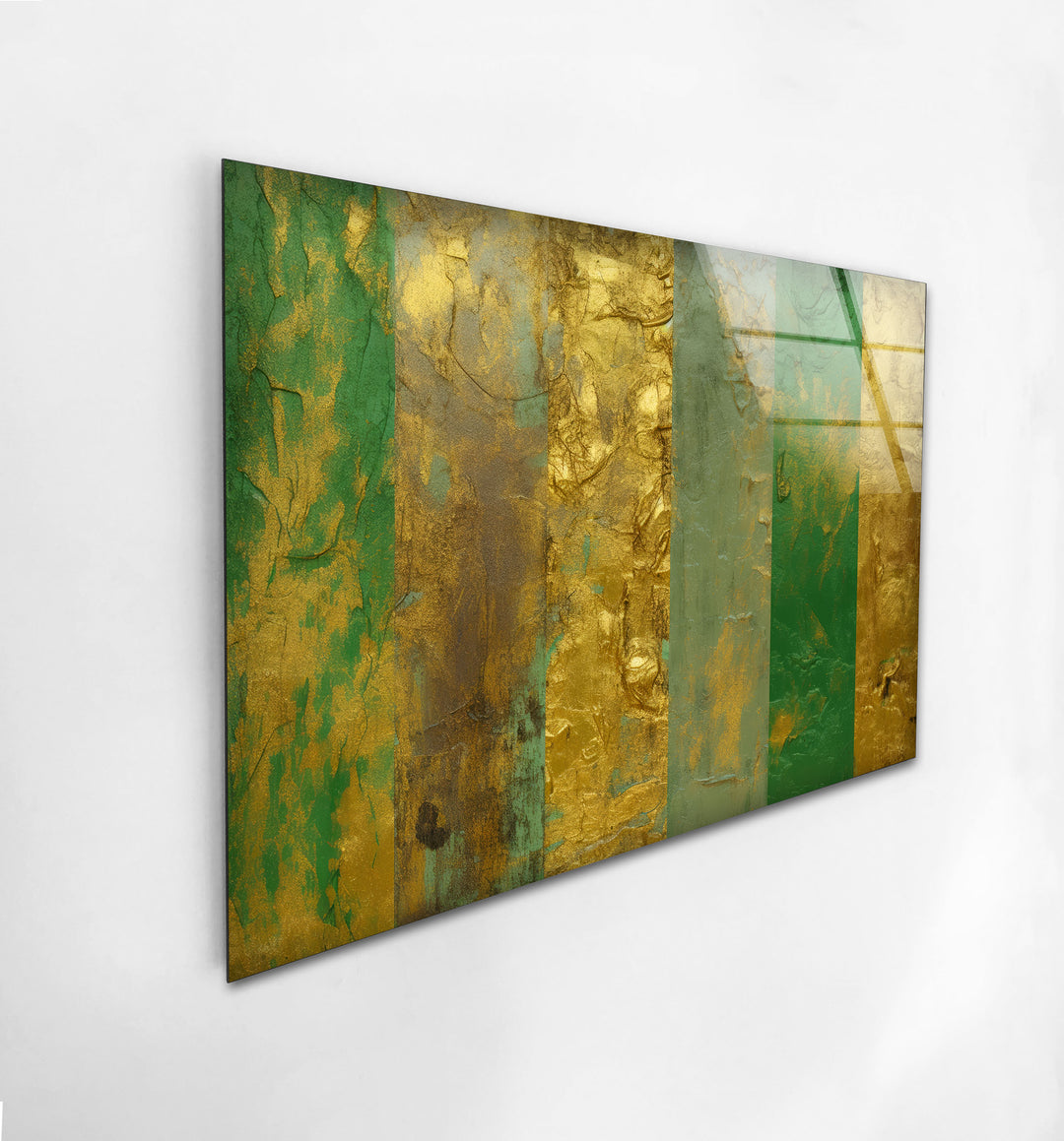 Grunge with Gold Backgrounds Glass Printing Wall Art