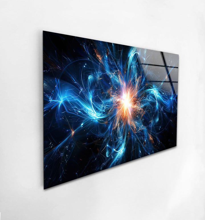 Radiating Cosmic Energy Glass Wall Art glass photo prints, glass picture prints