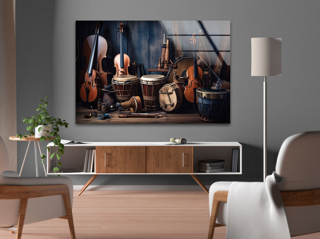 Instruments Tempered Glass Wall Art - MyPhotoStation