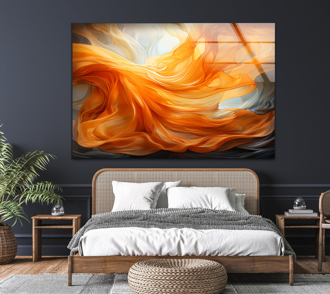 Captivating Abstract Painting Glass Wall Art