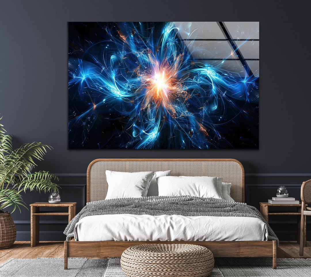 Radiating Cosmic Energy Glass Wall Art art glass wall art, glass wall art pictures