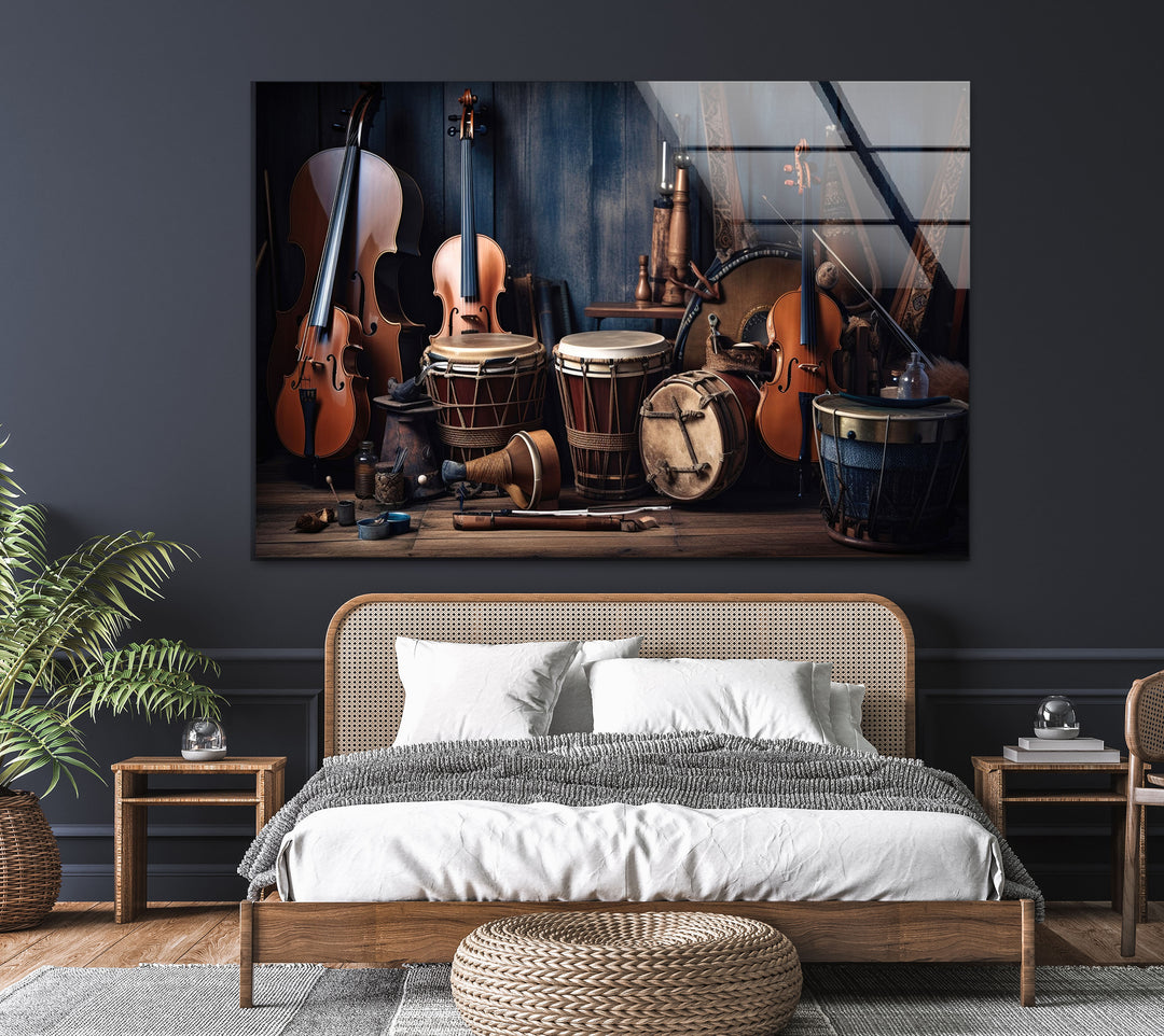 Instruments Tempered Glass Wall Art - MyPhotoStation