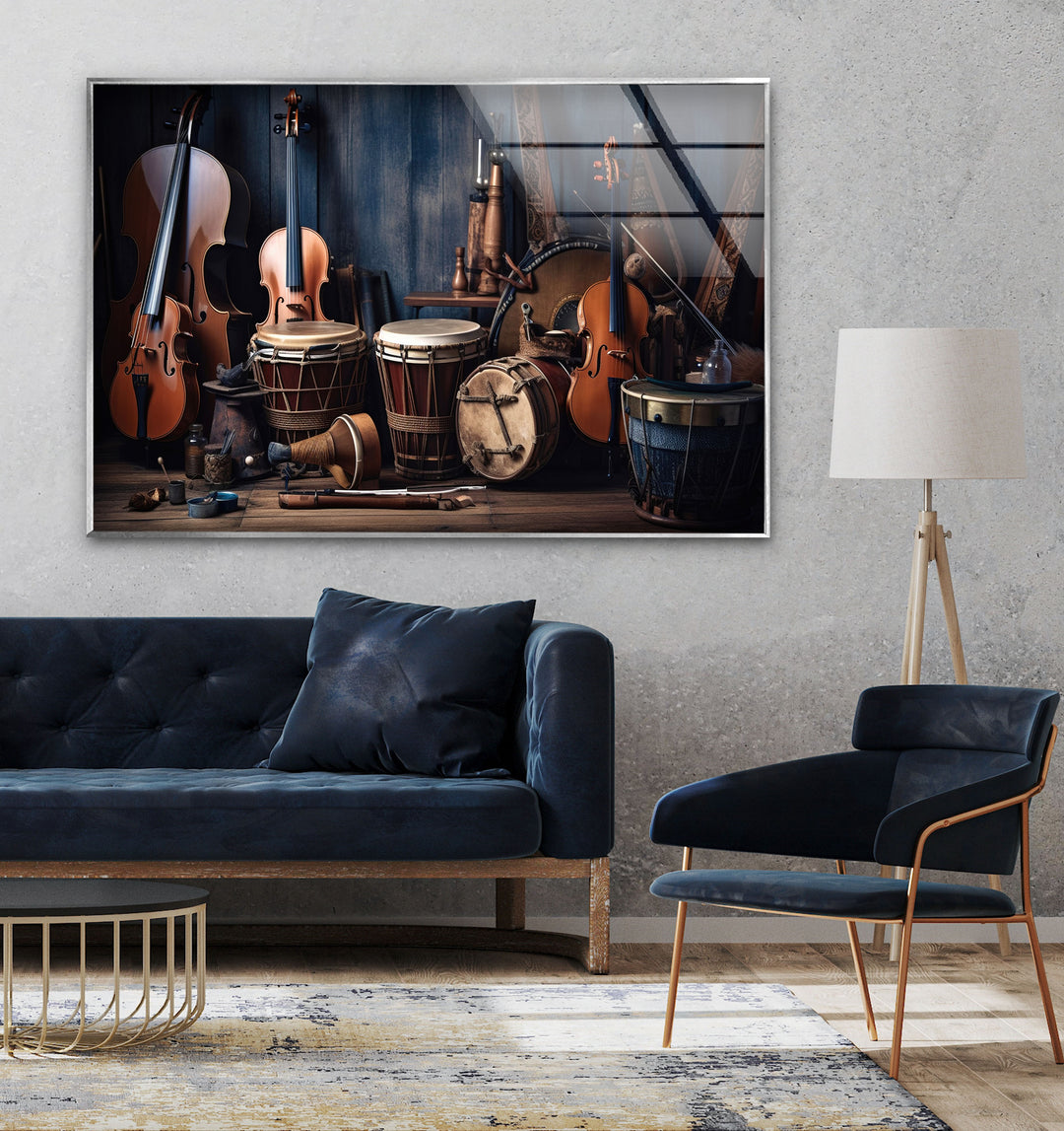 Instruments Tempered Glass Wall Art - MyPhotoStation