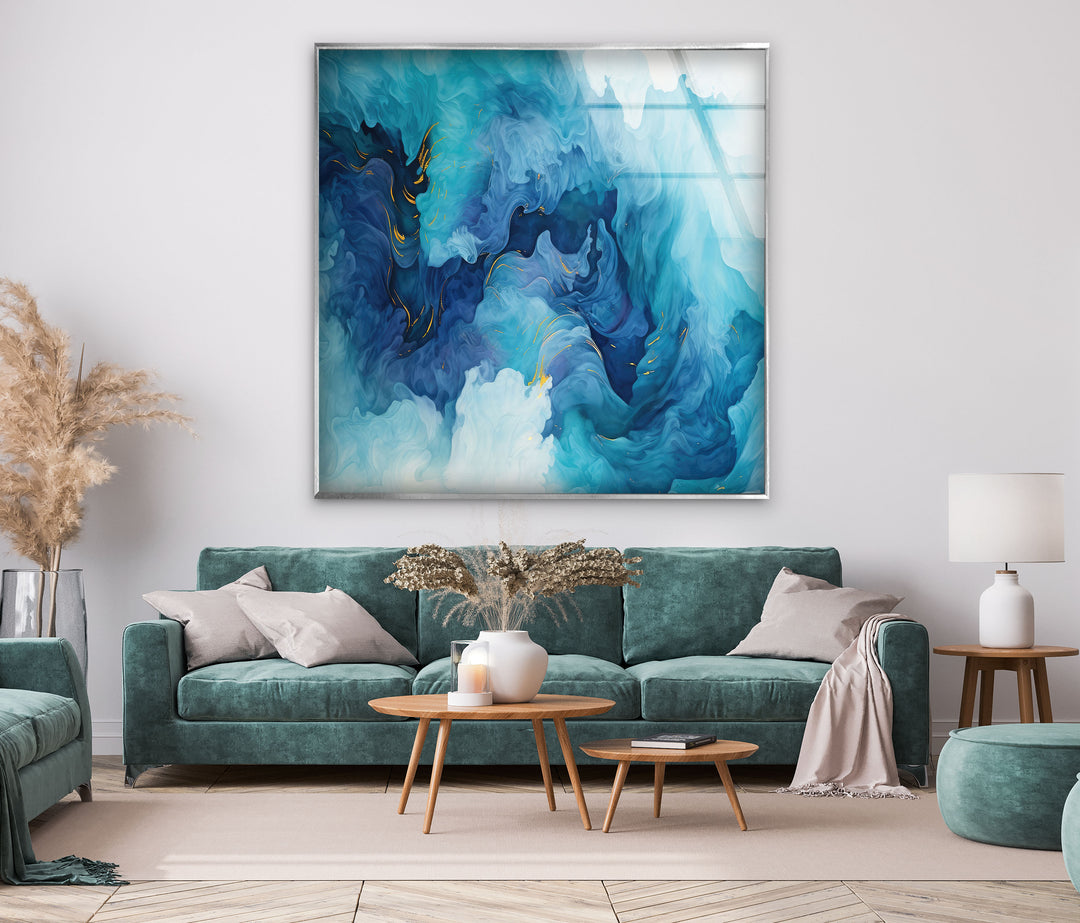 Decorative Abstract Wall Art on Glass