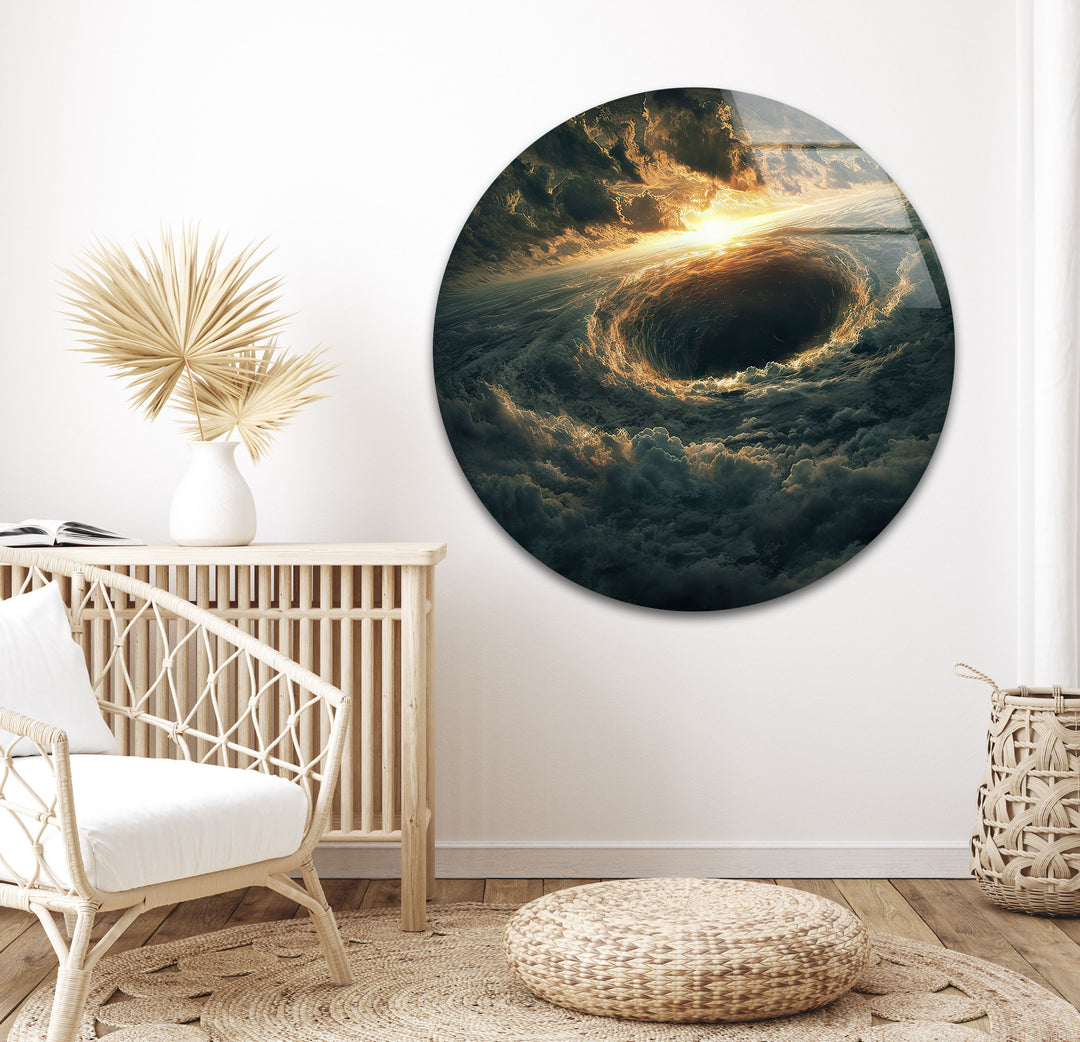 Eye Of The Storm Glass Wall Art, glass photo prints, glass picture prints