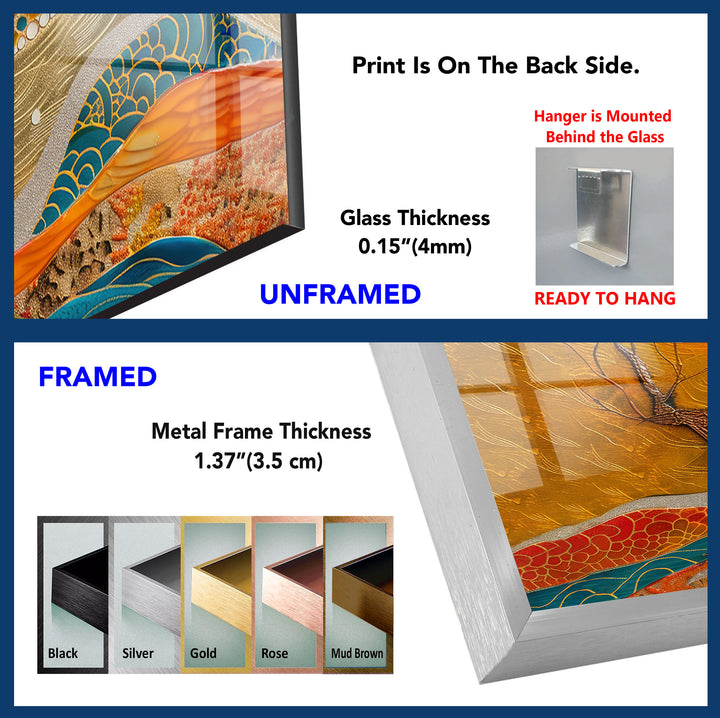 Creative Nature Painting Tempered Glass Wall Art - MyPhotoStation