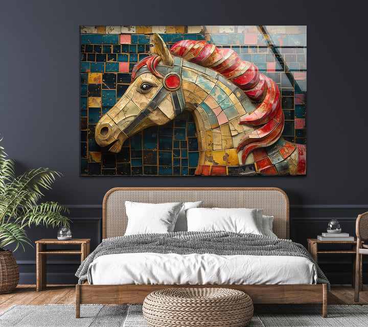 Horse Tempered Glass Wall Art - MyPhotoStation