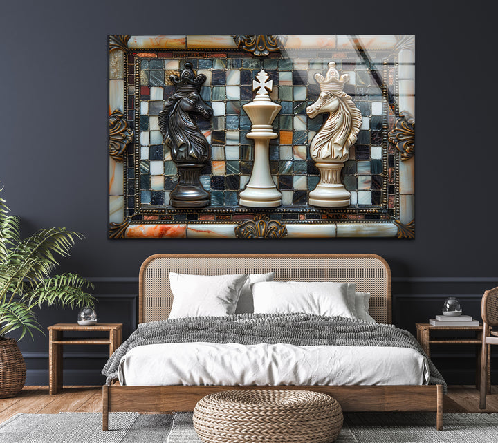 Chess Glass Wall Art