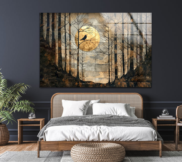 Forest Modern Art Glass Wall Art custom glass photo prints, large glass prints