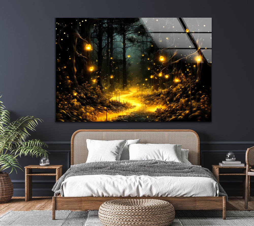 Light In The Forest Glass Wall Art art glass wall art, glass wall art pictures