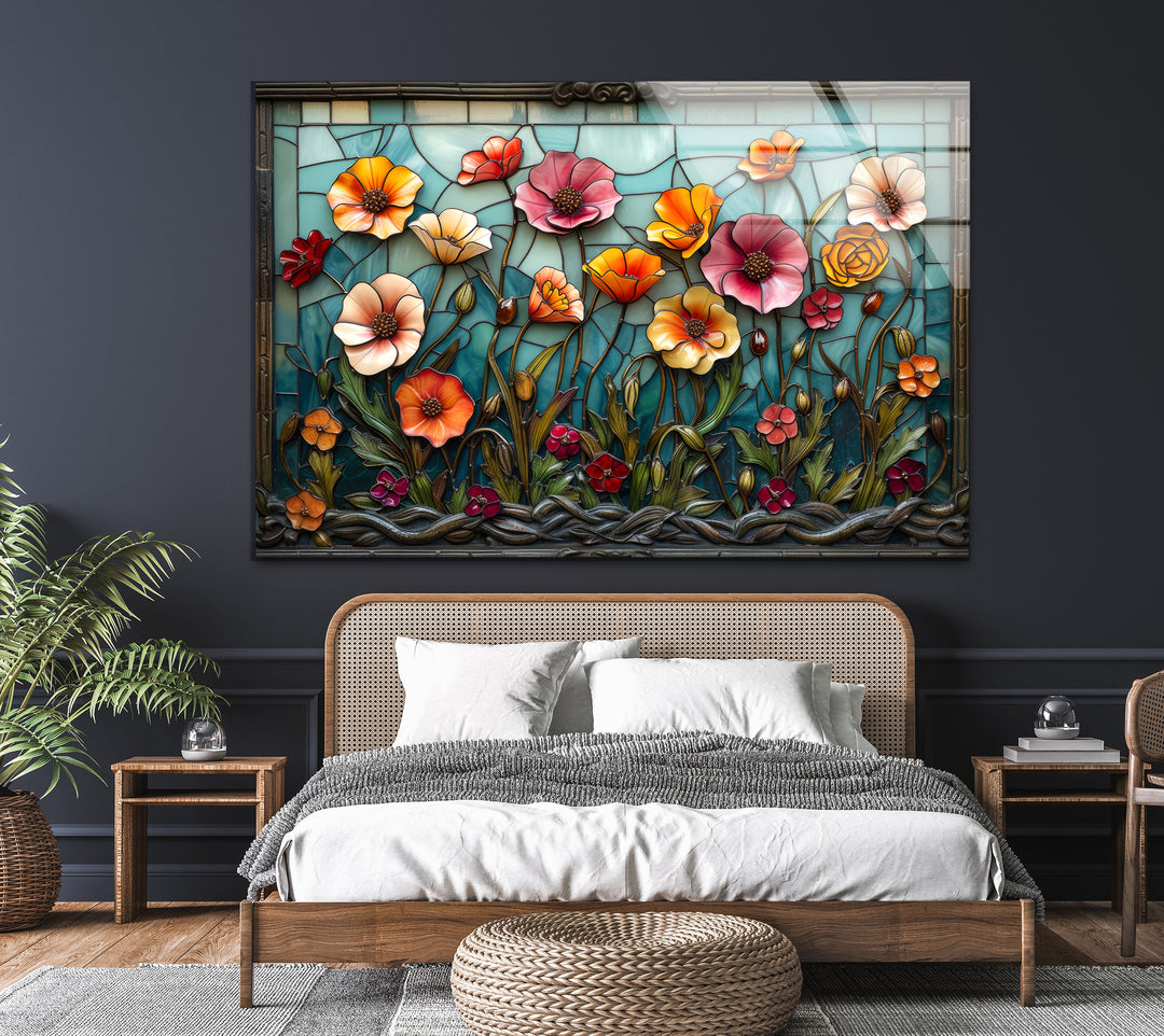 Flower Tempered Glass Wall Art - MyPhotoStation - Enhance your home with elegant Glass Photo Prints. Our collection features modern glass wall art, glass paintings, and custom prints. Perfect for creating a stylish and vibrant living space. Shop now and enjoy fast, free delivery and secure packaging.