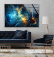 Space Galaxy Glass Wall Art, photo print on glass, prints on glass wall art