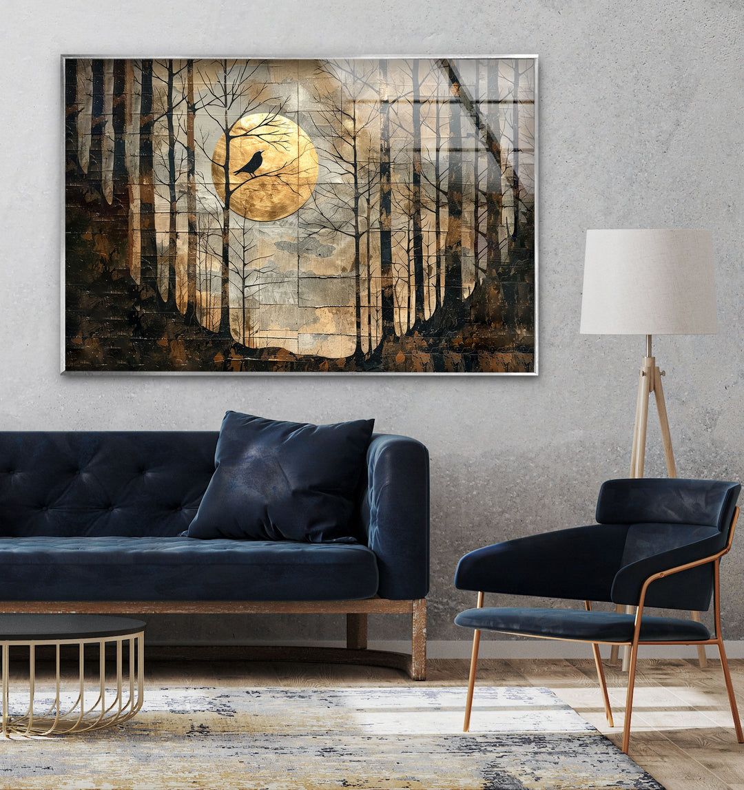 Forest Modern Art Glass Wall Art large glass photo prints, glass wall photos