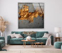 Abstract Rusty Metal Glass Wall Art