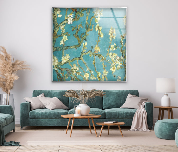 Van Gogh - Almond Blossom Glass Wall Art, custom glass pictures, glass art prints