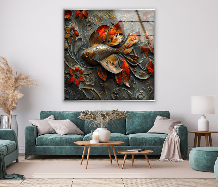 Sculpture Fishes Cool Art Prints & Glass Wall Artwork