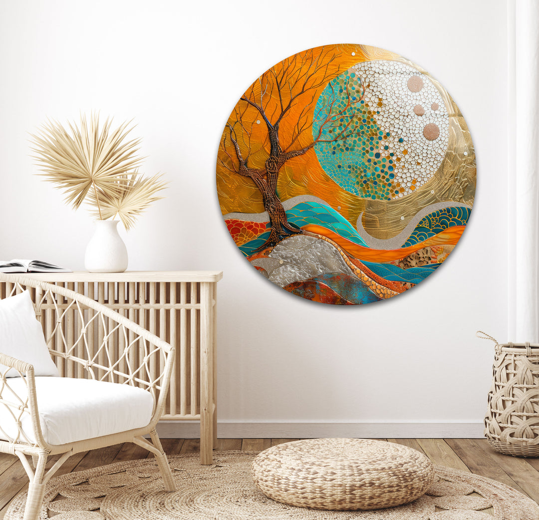 Creative Nature Painting Tempered Glass Wall Art - MyPhotoStation