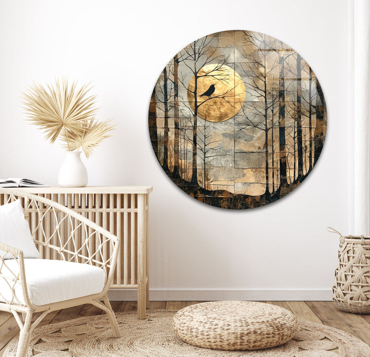 Forest Modern Art Glass Wall Art custom glass pictures, glass art prints