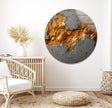 Abstract Rusty Metal tempered Glass Wall Art