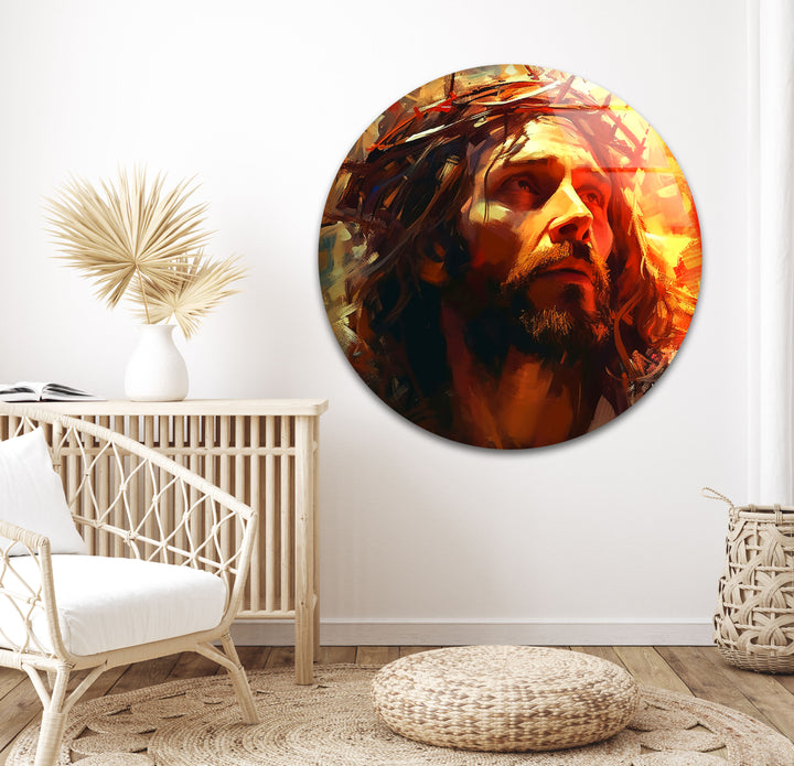 Christian Jesus Glass Wall Artwork Designs