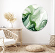 Abstract Green Glass Wall Art