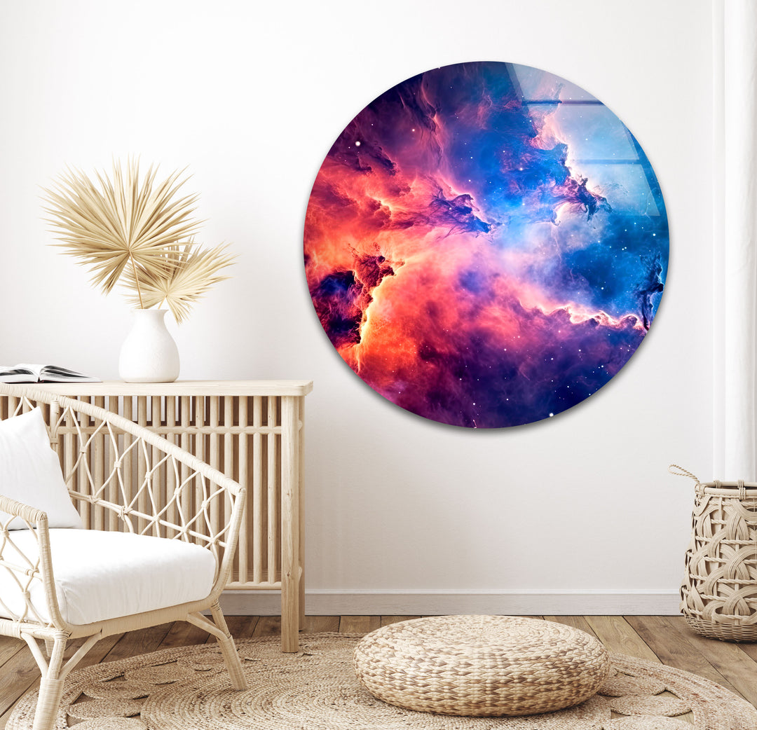 Nebula Universe Glass Wall Art, Glass Printing Wall Art, Print photos on glass