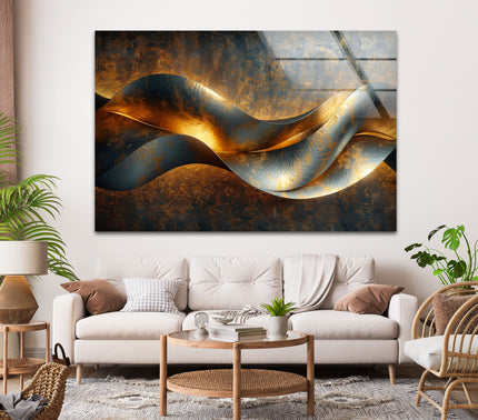 Abstract Luxury Swirling Glass Wall Art