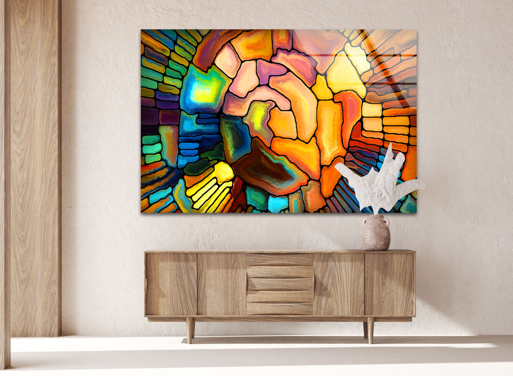 Colored Stained Art Glass Wall Art glass photo prints, glass picture prints