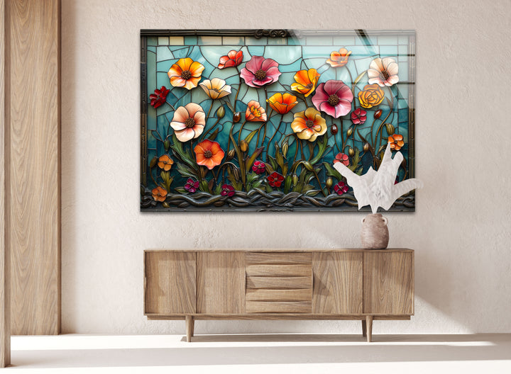 Flower Tempered Glass Wall Art - MyPhotoStation