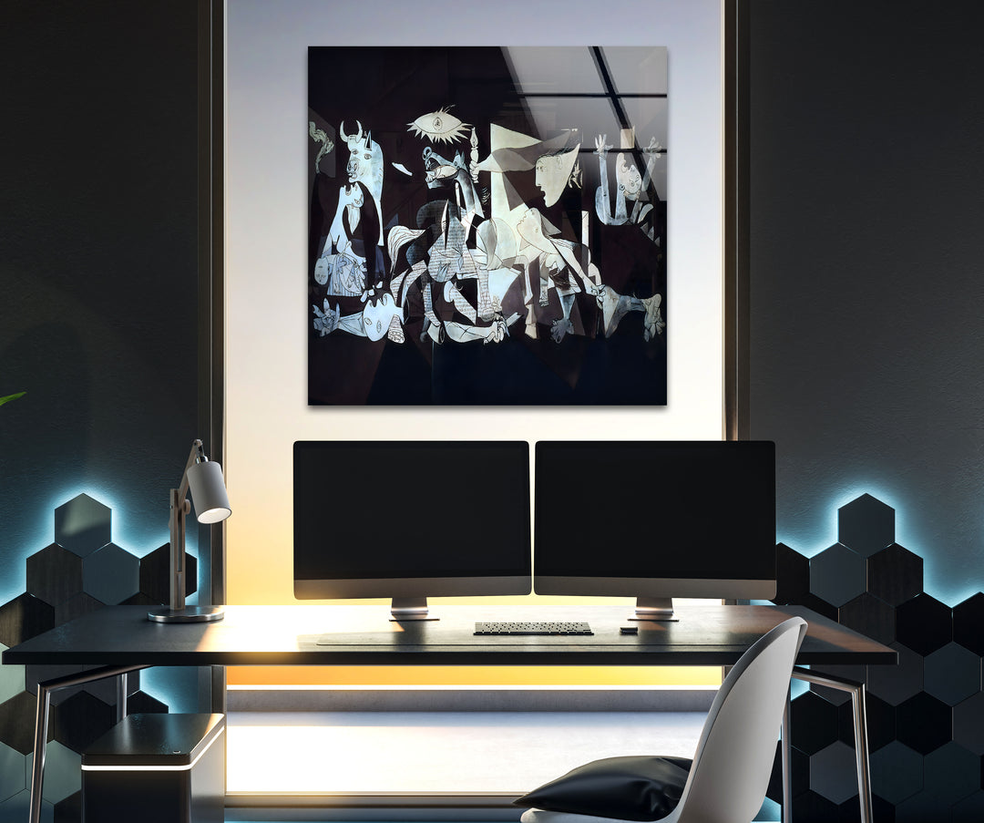 Guernica by Pablo Picasso Glass Wall Art