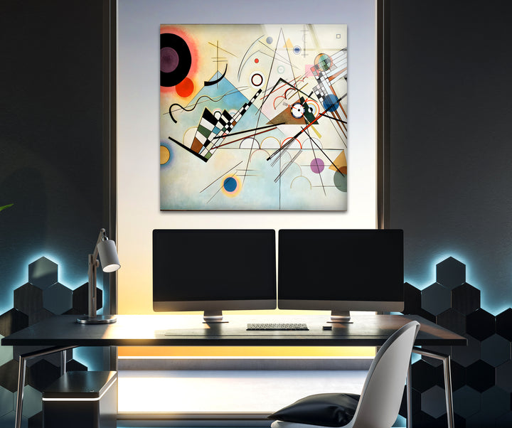 Composition VIII Wassily Kandinsky Glass Wall Art Glass Printing Wall Art, Print photos on glass
