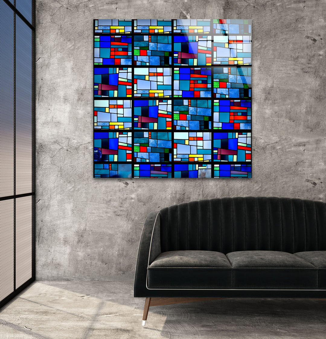 Stained Art of Pablo Picasso Glass Wall Art