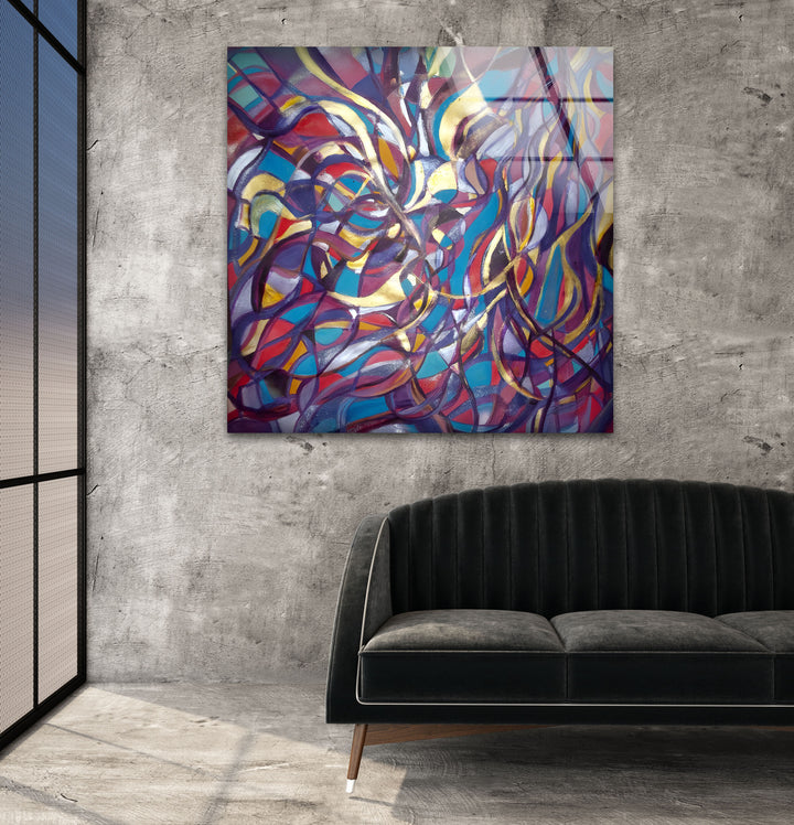 Picasso's Mumma Butterfly Glass Wall Art