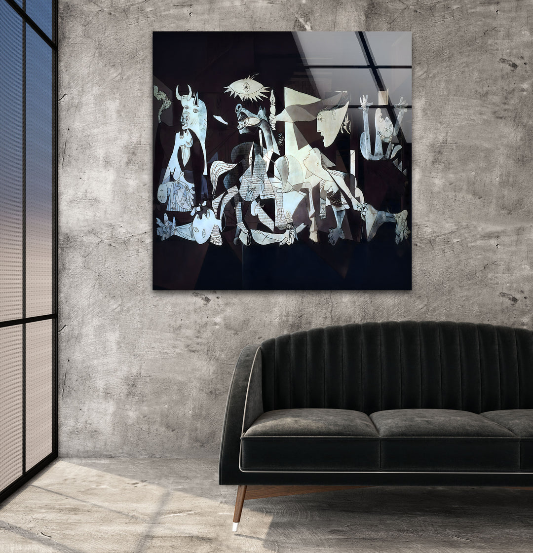 Guernica by Pablo Picasso Glass Wall Art