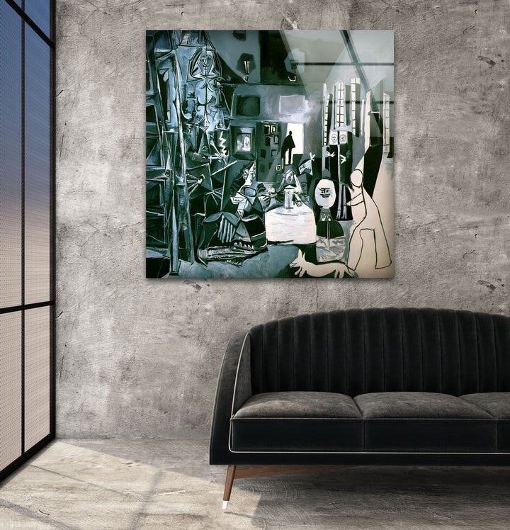 Las Meninas by Pablo Picasso Glass Wall Art