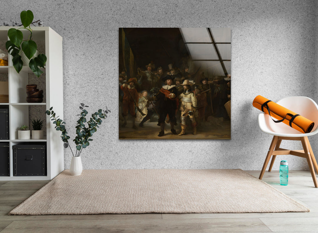 The Night Watch Rembrandt Glass Wall Art glass photo prints, glass picture prints
