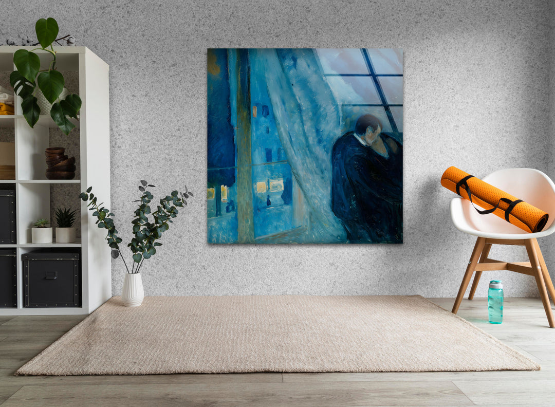 The Kiss Edvard Munch Glass Wall Art