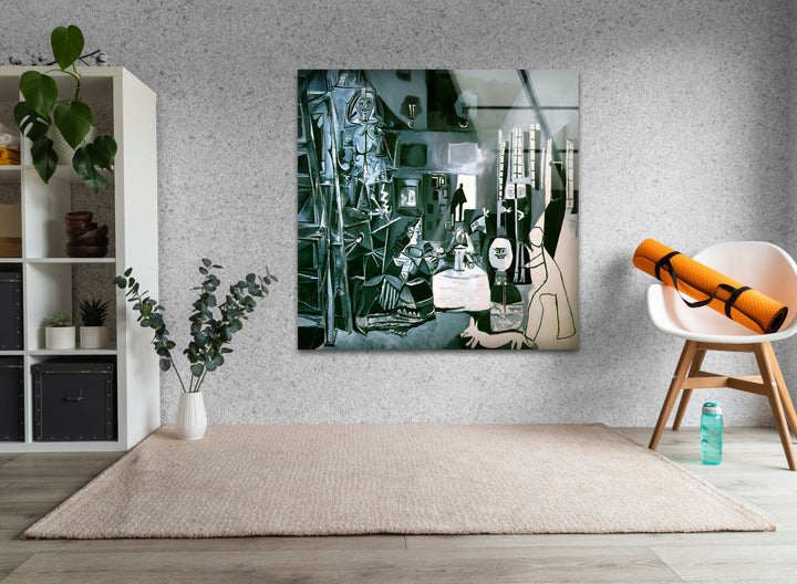 Las Meninas by Pablo Picasso Glass Wall Art