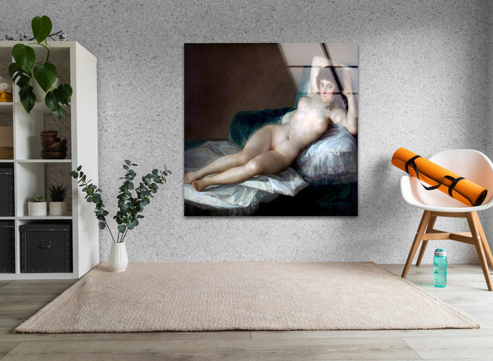 The Naked Maja or The Nude Maja Francisco Goya Glass Wall Art glass image printing, glass prints from photos
