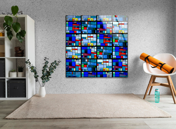 Stained Art of Pablo Picasso Glass Wall Art