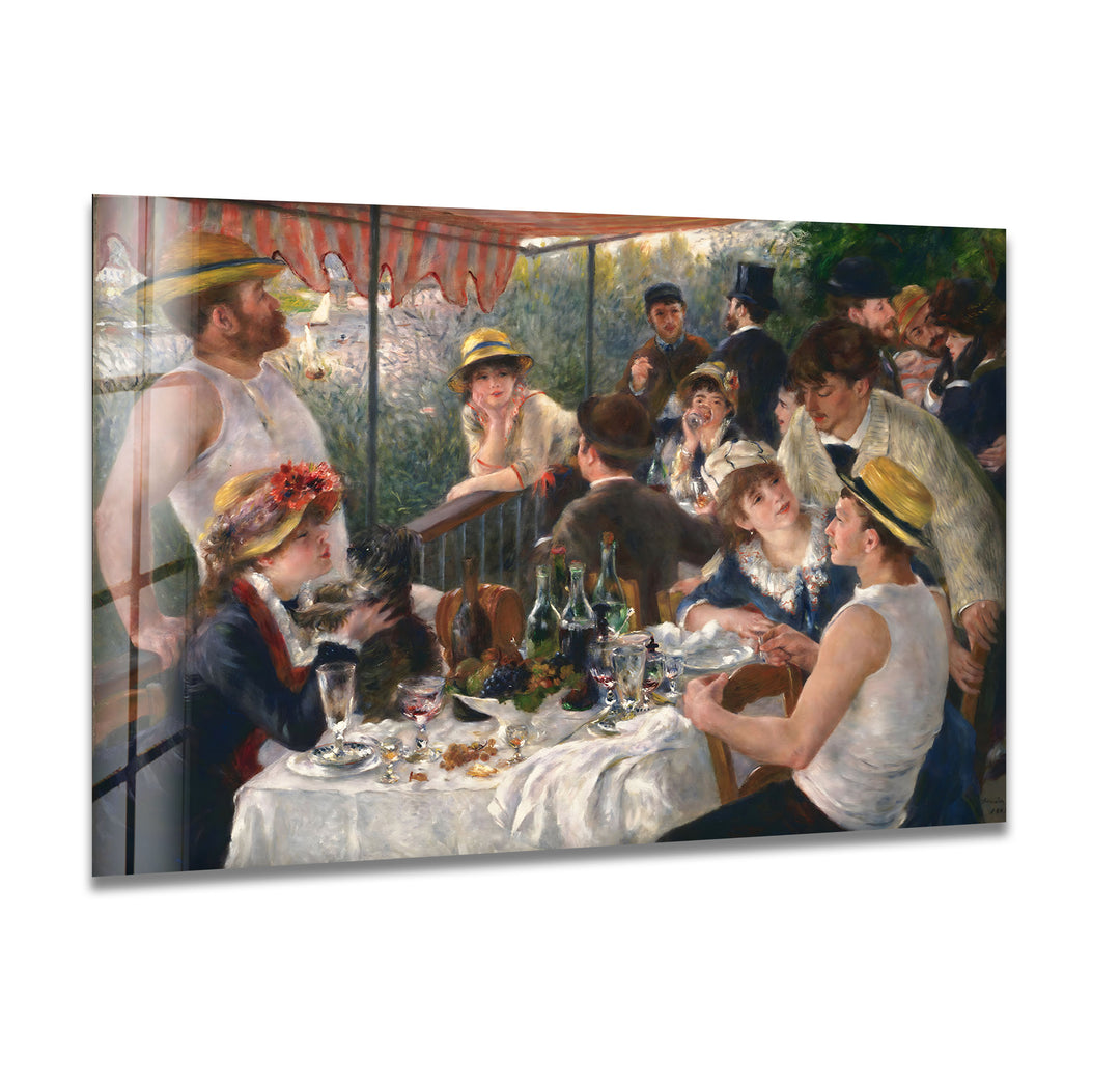 Luncheon of the Boating Party Pierre-Auguste Renoir Glass Wall Art glass photo prints, glass picture prints
