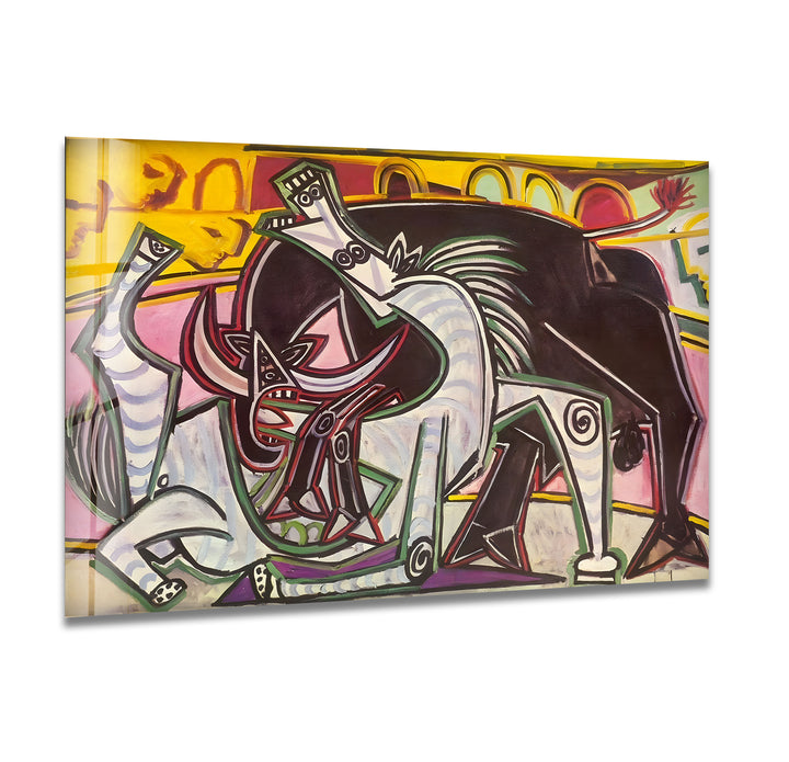 Bullfight Pablo Picasso Glass Wall Art