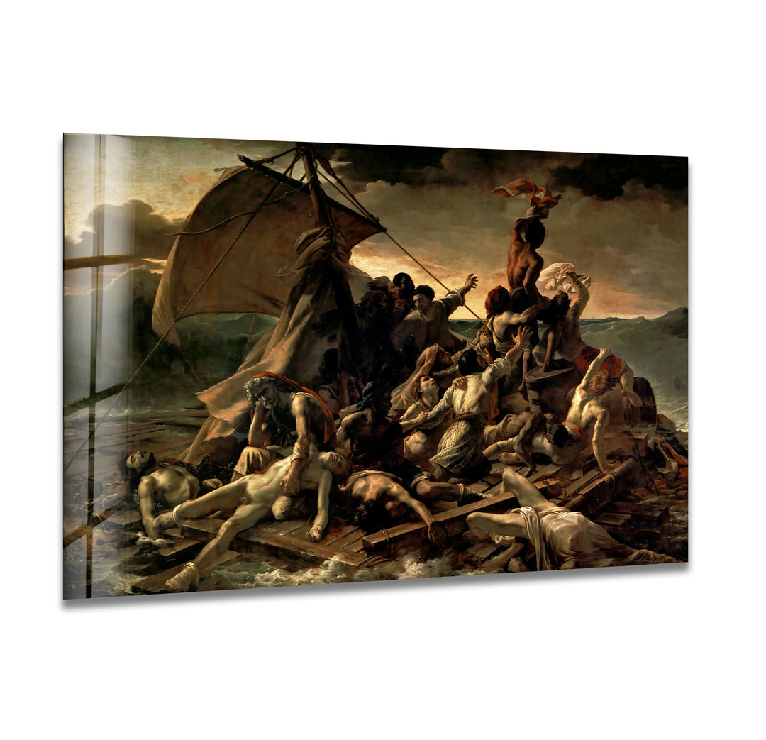 The Raft of the Medusa Théodore Géricault Glass Wall Art glass pictures for Wall, glass prints wall art
