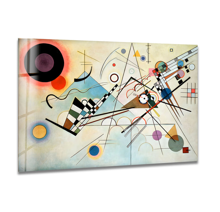 Composition VIII Wassily Kandinsky Glass Wall Art large glass photo prints, glass wall photos
