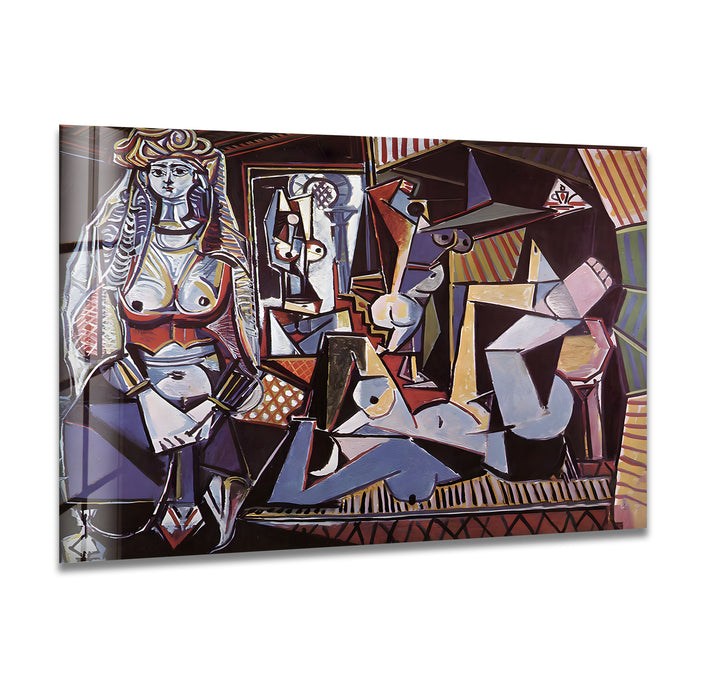 The Women of Algiers, after Delacroix by Pablo Picasso Glass Wall Art